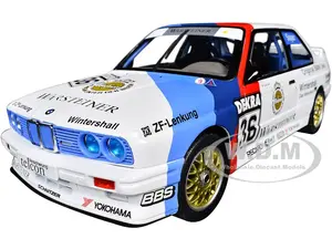 BMW E30 M3 36 Steve Soper "DTM (Deutsche Tourenwagen Meisterschaft)" (1989) "Competition" Series 1/18 Diecast Model Car by Solido