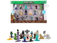 "Minecraft" Set of 18 Diecast Figures "Nano Metalfigs" Series Diecast Models by Jada