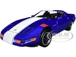 1996 Chevrolet Corvette Grand Sport Blue Metallic with White Stripes "Timeless Legends" Series 1/24 Diecast Model Car by Motormax