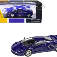 1991 Cizeta V16T Monterey Blue 1/64 Diecast Model Car by Paragon Models