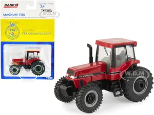 Case IH Magnum 7150 Tractor with "National FFA Organization" Logo on the Roof "Case IH Agriculture" 1/64 Diecast Model by ERTL TOMY