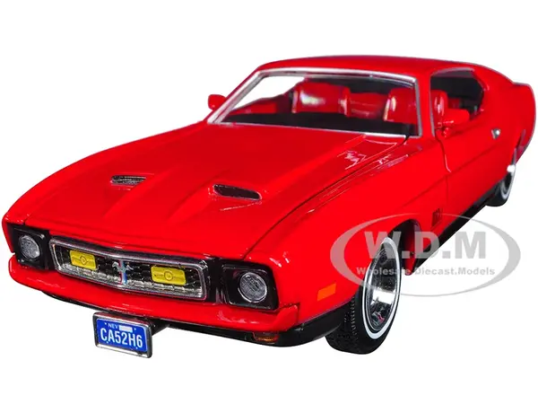 1971 Ford Mustang Mach 1 Red James Bond 007 "Diamonds are Forever" (1971) Movie "James Bond Collection" Series 1/24 Diecast Model Car by Motormax