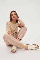 Marisse WOMEN'S JOGGING PANTS Z-DR-4800 L.BROWN MEL