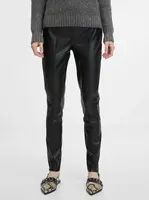 Black women's leatherette trousers ORSAY - Women's