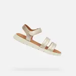 Gold women's sandals Geox Dandra - Women's