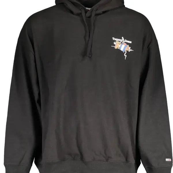 Čierna mikina Tommy Hilfiger s kapucňou