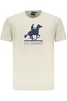 Béžové pánske tričko US Grand Polo