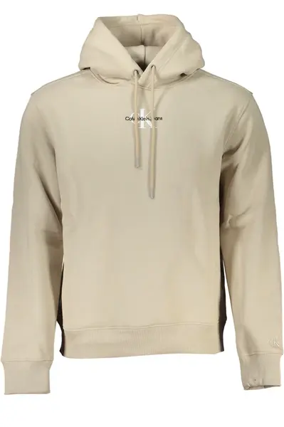 Calvin Klein pánska béžová mikina bez zipsu
