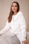 3-in-1 sweatshirt, top and leggings set ecru