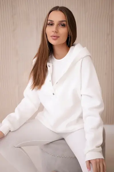 3-in-1 sweatshirt, top and leggings set ecru