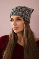 Kesi Čapica s fleece Roksana K209 tmavošedý
