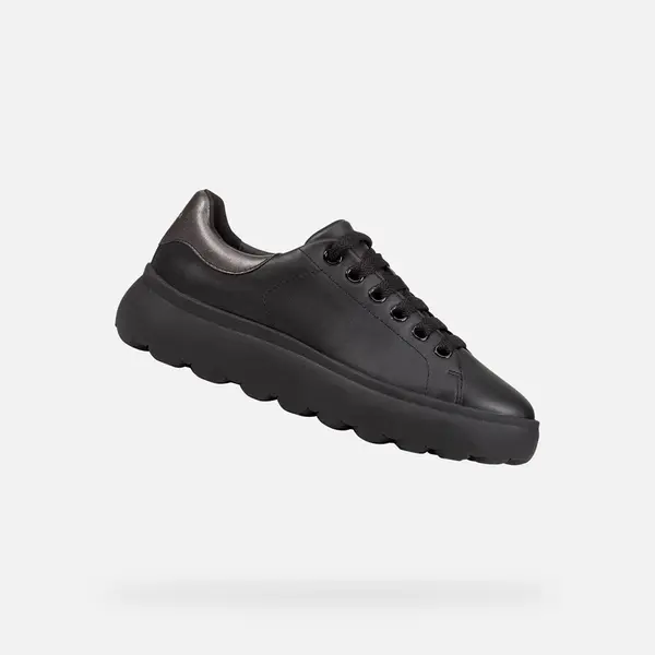 Black women's sneakers Geox Spherica EC4.1 - Women's