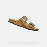 Cream women's slippers Geox Brionia R - Women's