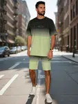 Komplet męski ombré zielony Dstreet