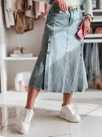 Džínsová midi sukňa DEMILOVO