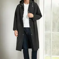 89028 Dewberry Waterproof Windproof Mens Raincoat-BLACK