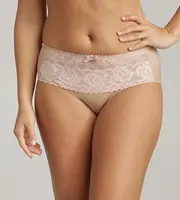 PLAYTEX FLOWER ELEGANCE RCS MIDI BRIEF - Dámske čipkované nohavičky - telová