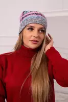 marka niezdefiniowana Čapica s fleece Klaudia K255 ružová+tmavošedá