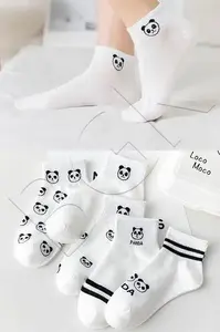 46560 Dewberry 5 Pairs of Unisex Patterned Socks 36-42-BLACK-WHITE