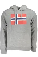 Pánska sivá mikina s kapucňou