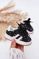 Boto Detské Športové Tenisky So Srdiečkami Čierne Mirelle