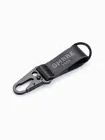 Ombre Men's key ring with snap hook - black