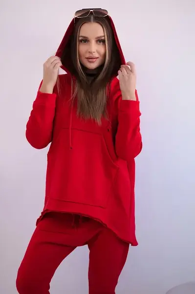 Set with Baggy trousers red