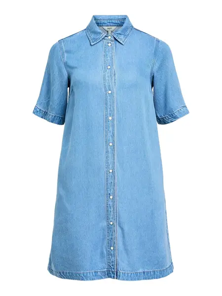 OBJECT Košeľové šaty 'OBJFRAME'  modrá denim