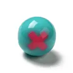 Two Tone Opaque Acrylic Beads