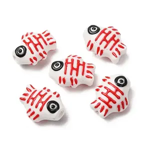 Handmade Printed Porcelain Beads