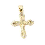 Easter Brass Micro Pave Clear Cubic Zirconia Pendants