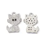 Brass Micro Pave Cubic Zirconia Pendants