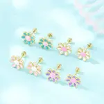 Valentine's Day Brass Stud Earrings