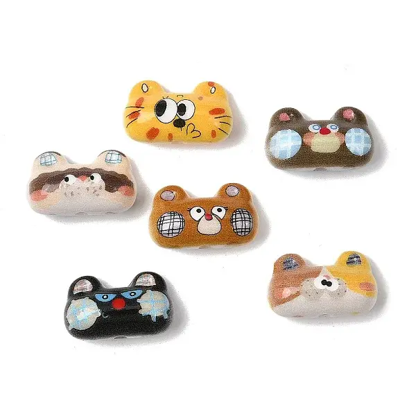 Printed Opaque Acrylic Beads