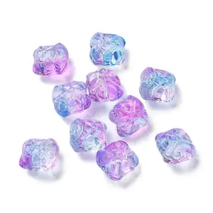 Baking Paint Transparent Glass Beads