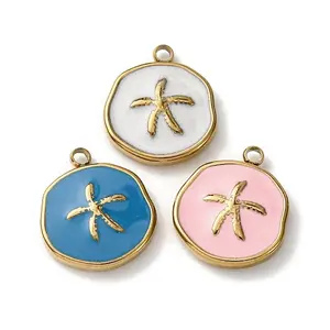 304 Stainless Steel Enamel Pendants