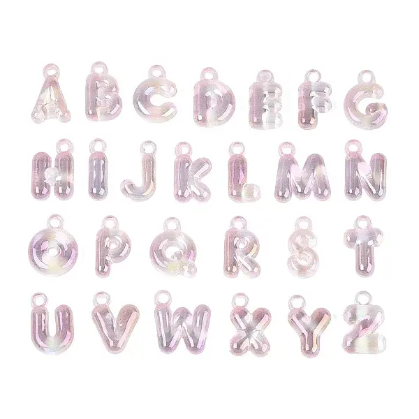 UV Plating Rainbow Iridescent Acrylic Pendants