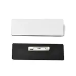 Plastic Blank Name Badge ID Tag with Iron Pins
