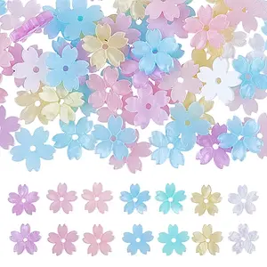 112Pcs 7 colors Opaque Acrylic Beads