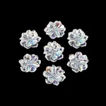 UV Plated Rainbow Transparent Resin Cabochons