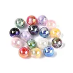 UV Plating Two Tone Color Opaque Resin Beads