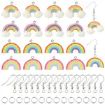 DIY Rainbow Opaque Resin Dangle Earring Jewelry Kits