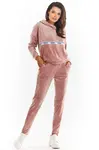 Awama Woman's Hoodie A371 Pink