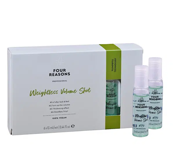Ampulky pro objem a plnost jemných vlasů Four Reasons Professional Weightless Volume Shot - 6 x 13 ml + dárek zdarma
