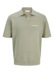 Jack & Jones Junior Tričko  tmavobéžová / biela