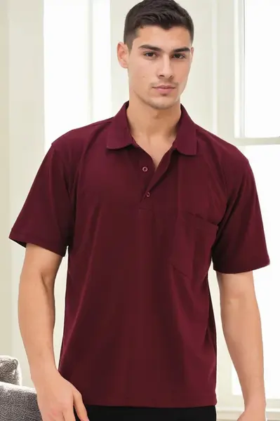 Pánské burgundy tričko Dewberry