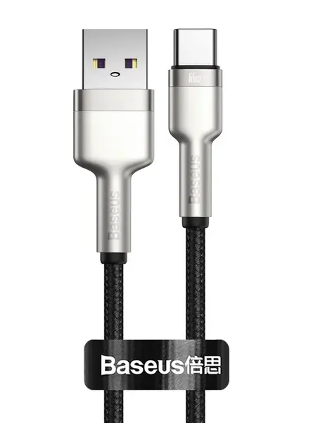 Datový kabel Baseus CAKF000001 Cafule USB-USB-C 66W 0,25m, černá