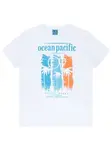 Ocean Pacific Tričko 'SIARGAO'  modrá / oranžová / biela