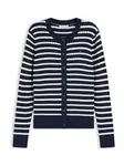 TOMMY HILFIGER Kardigán 'Mini Cable'  námornícka modrá / biela