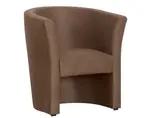 Kreslo Mini, hnedá látka%